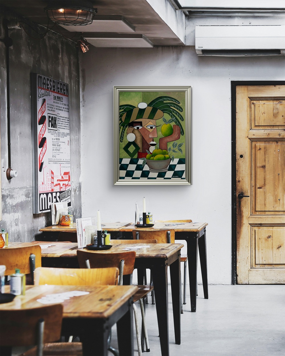 Cubist Harvest Oil Painting