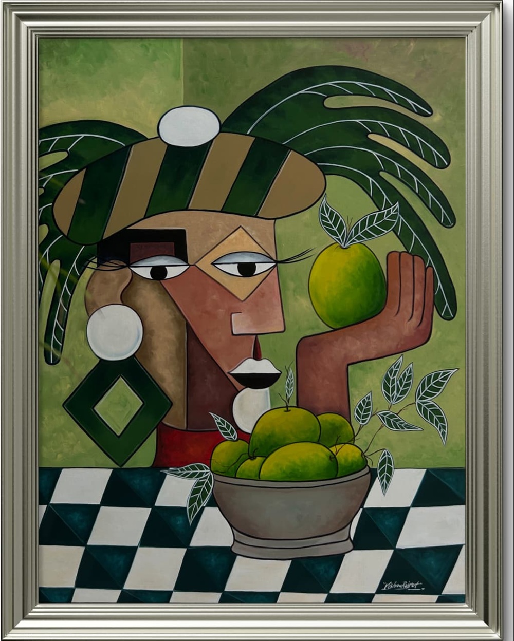 Cubist Harvest Oil Painting