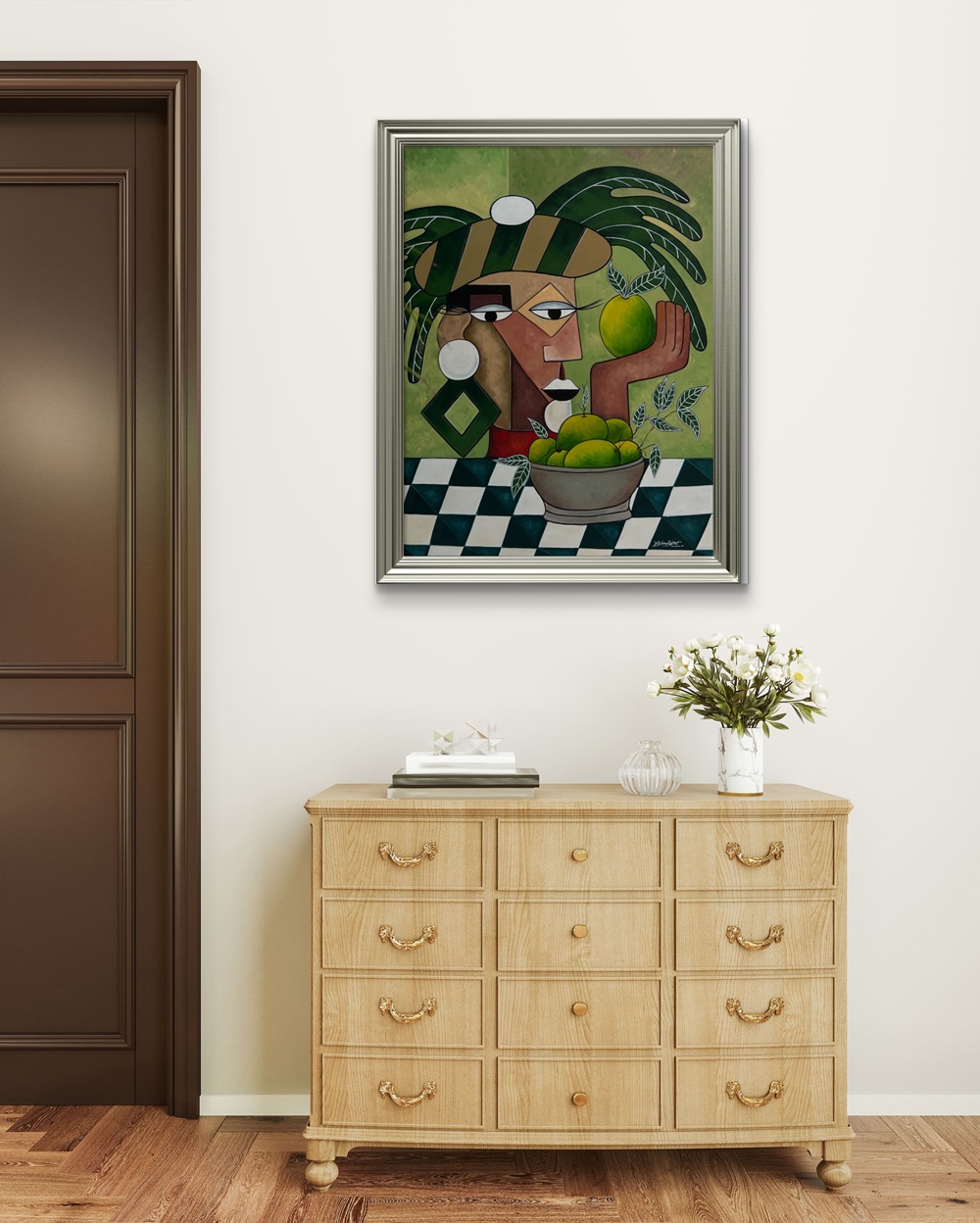 Cubist Harvest Oil Painting