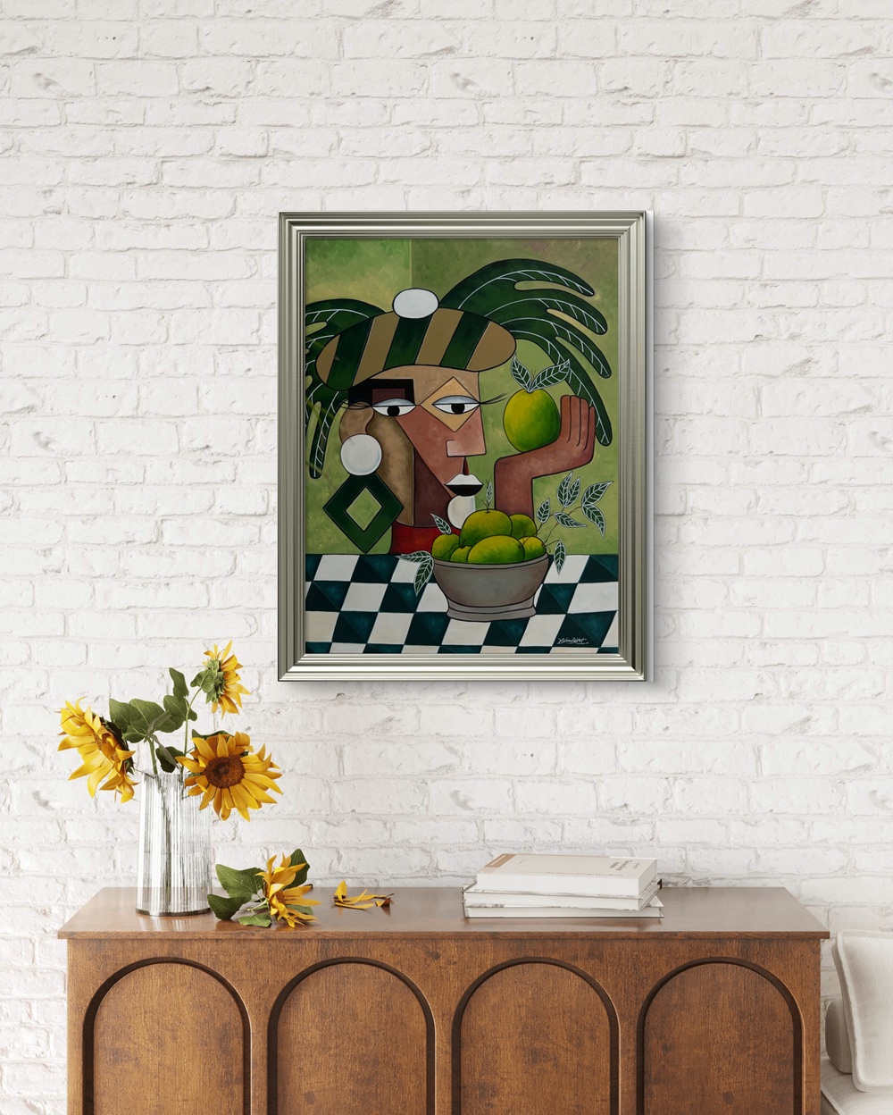 Cubist Harvest Oil Painting