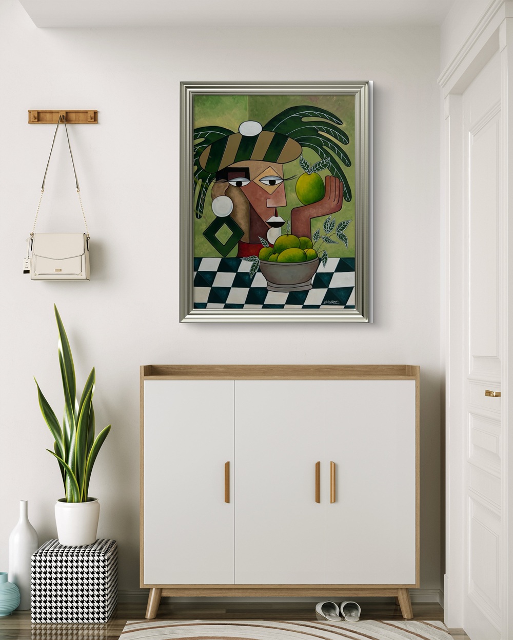 Cubist Harvest Oil Painting