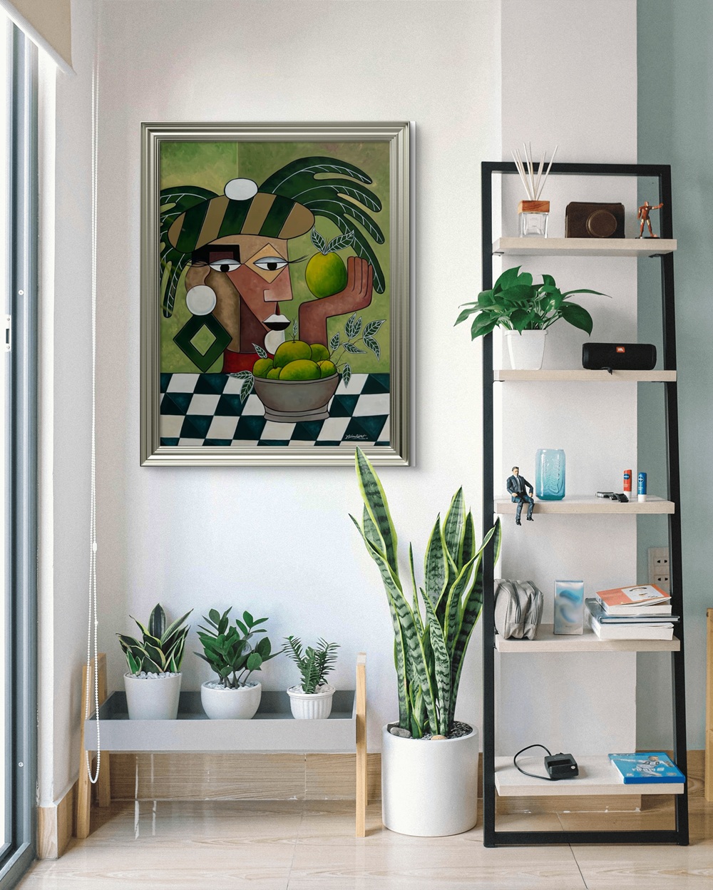 Cubist Harvest Oil Painting