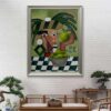 Cubist Harvest Oil Painting