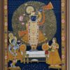 Divine Grace of Shrinathji Natural Colour Painting