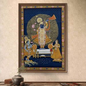 Divine Grace of Shrinathji Natural Colour Painting