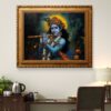 Divine Melody of Krishna Oil Painting