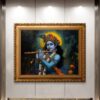 Divine Melody of Krishna Oil Painting