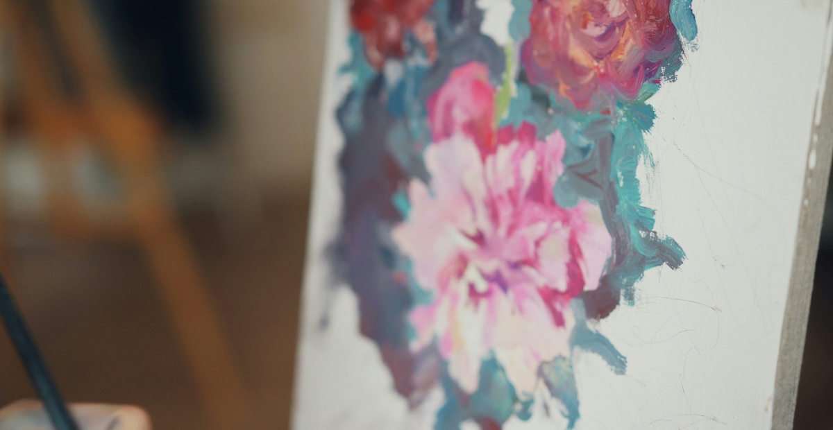 Handmade Flower Painting
