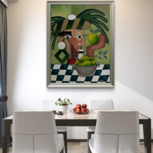 Cubist Harvest Oil Painting