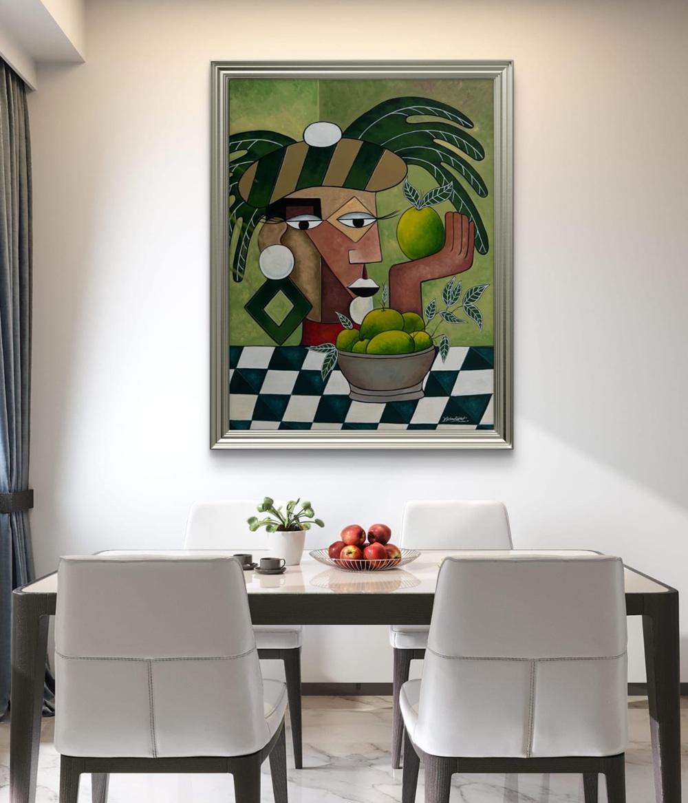 Cubist Harvest Oil Painting