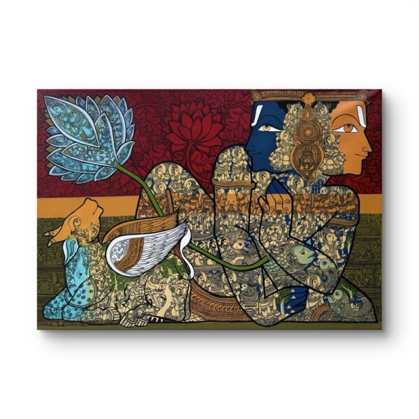 Lotus of Creation Oil Painting