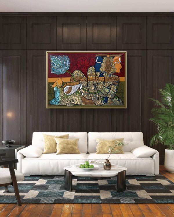 Lotus of Creation Oil Painting
