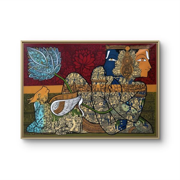 Lotus of Creation Oil Painting
