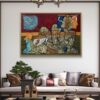 Lotus of Creation Oil Painting