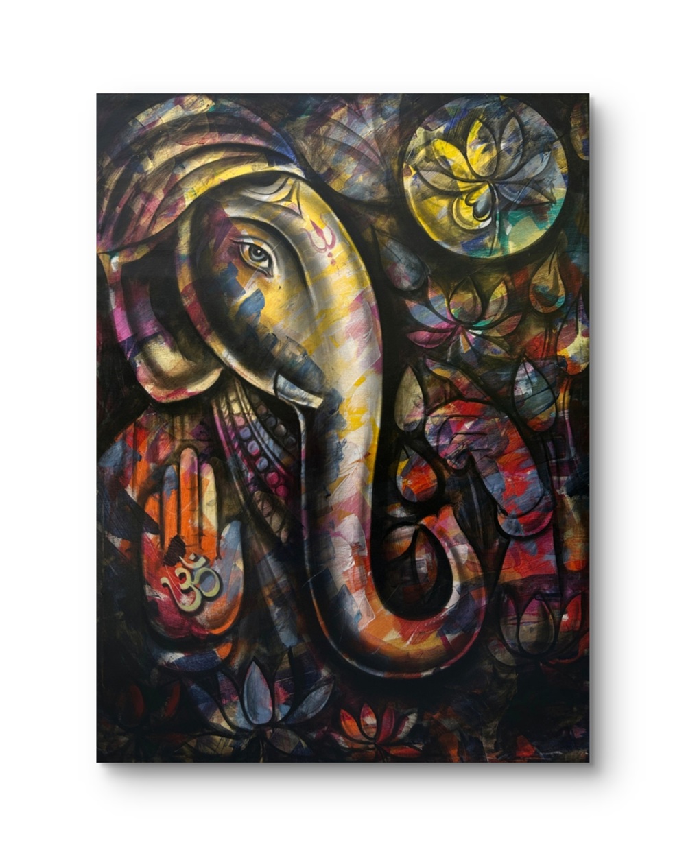 Mystic Radiance of Ganesha Mix Media Painting Mystic Radiance of Ganesha Mix Media Painting