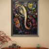 Mystic Radiance of Ganesha Mix Media Painting Mystic Radiance of Ganesha Mix Media Painting