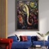 Mystic Radiance of Ganesha Mix Media Painting Mystic Radiance of Ganesha Mix Media Painting