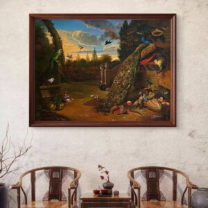 Peacock Court at Dusk Oil Painting