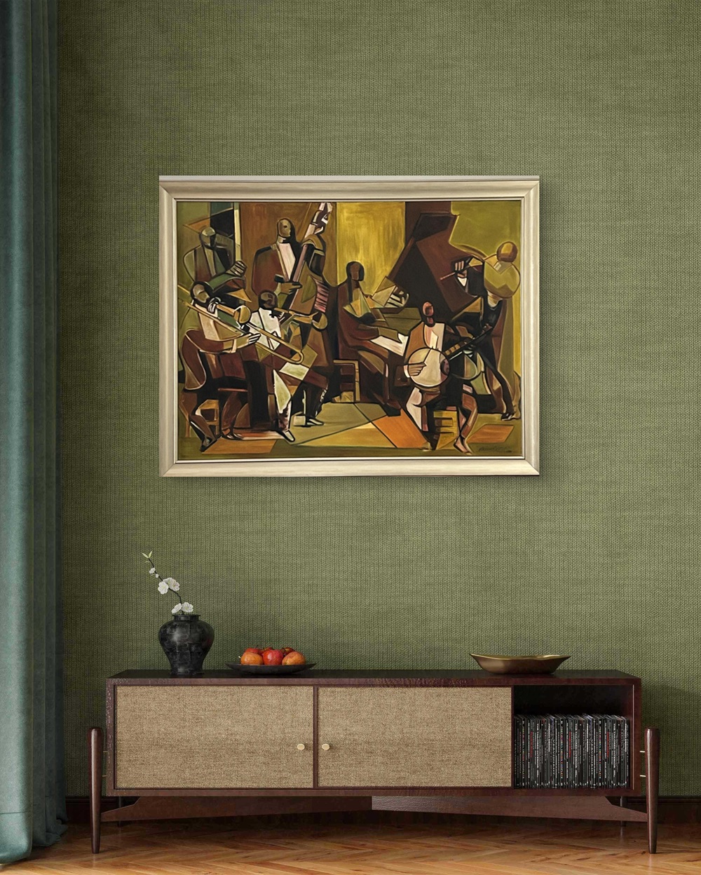 Rhythms in Geometry Oil Painting