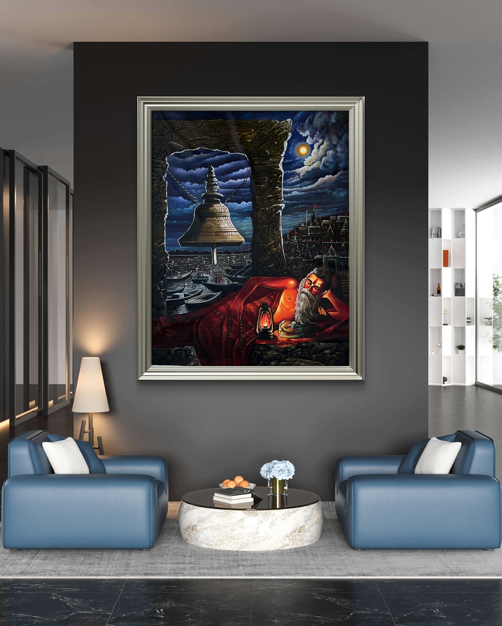 The Monk’s Midnight Prayer Oil Painting