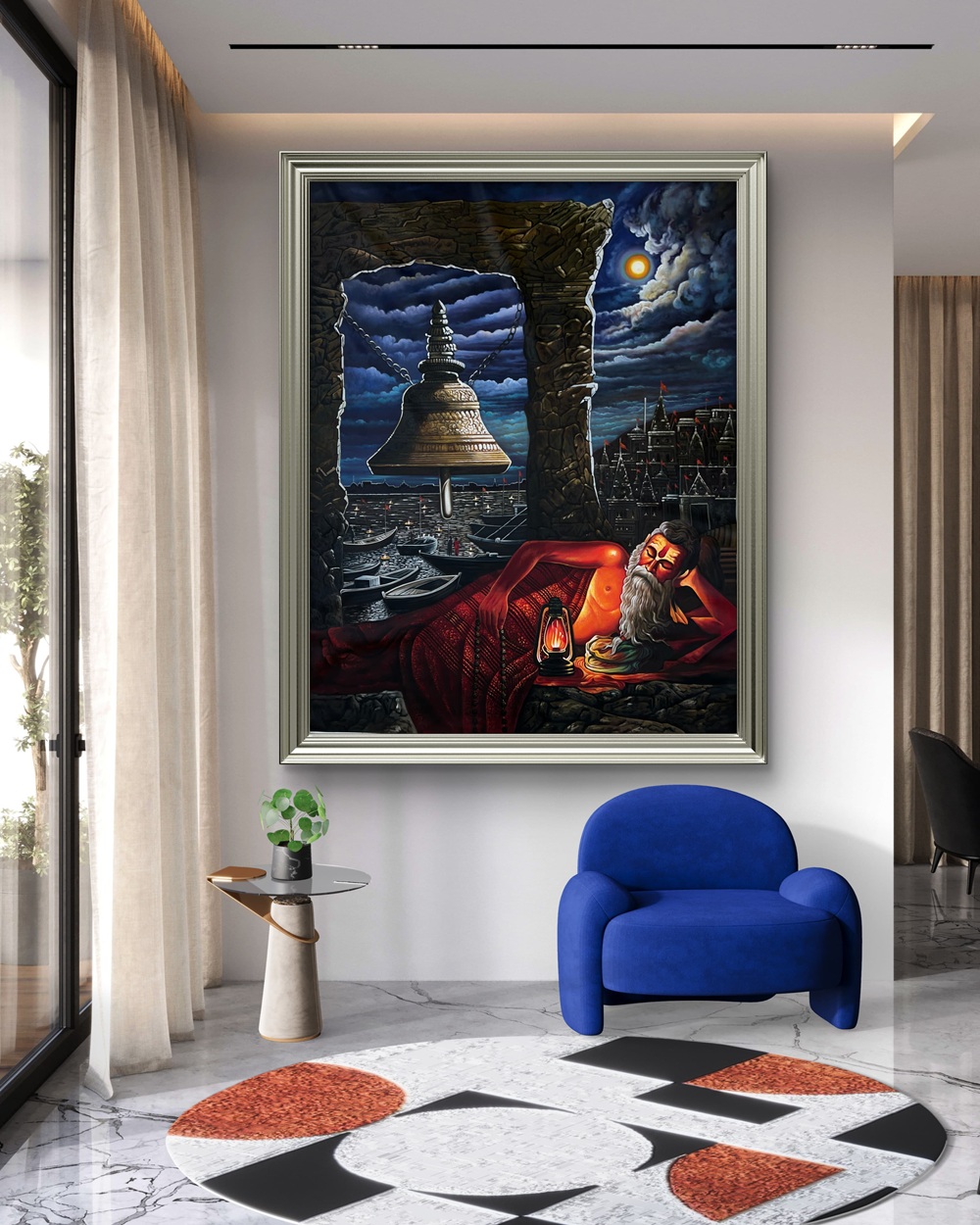 The Monk’s Midnight Prayer Oil Painting