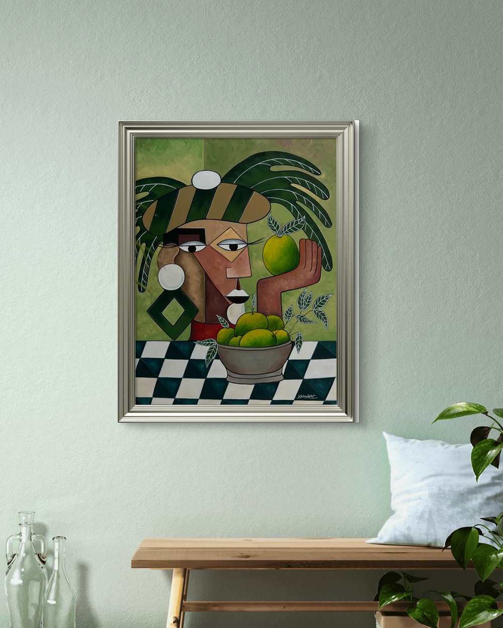Cubist Harvest Oil Painting